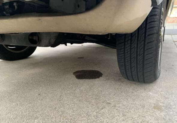 Puddle under the car