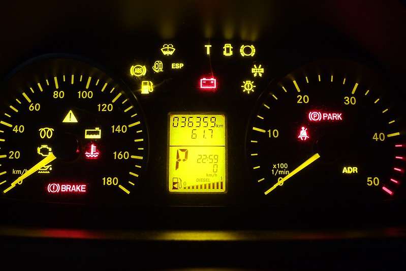 Car Dashboard Interior Warning Lights