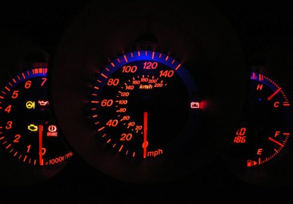 Reduced engine power dashboard warning light