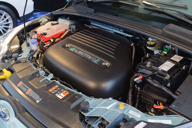 Ford focus battery under the hood