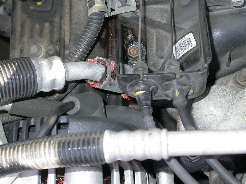 Coolant leakage detection in a car engine