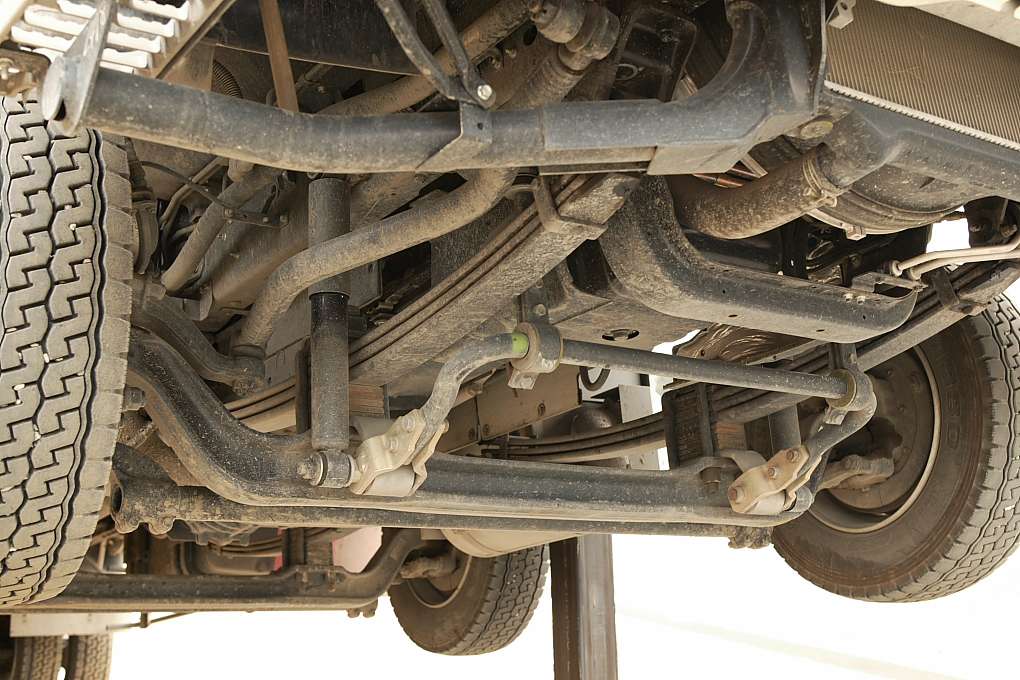 Picture of a car undercarriage